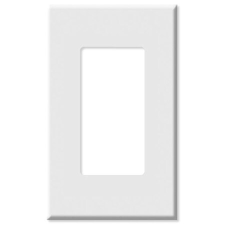 Leviton Leviton LV80301x-LV80301W Decora Plus Screwless Snap-On Wallplate; 1 Gang; White LV80301x : LV80301W